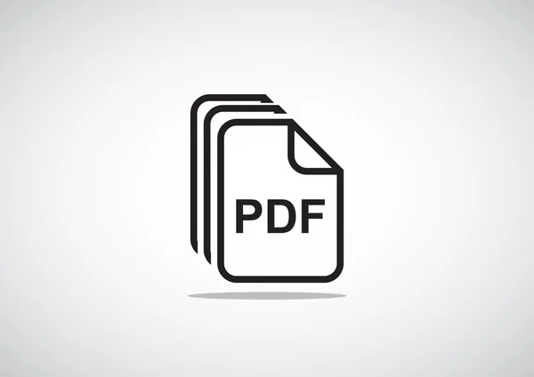 ファイル Pdf 簡単な web アイコン — ストックベクタ