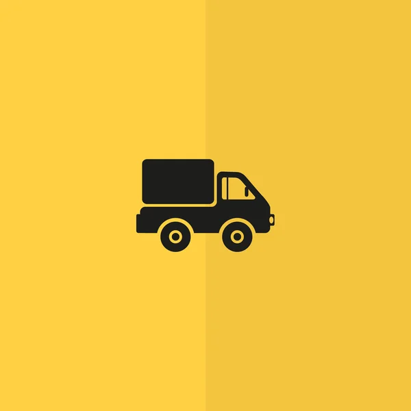 Ícone web caminhão simples — Vetor de Stock