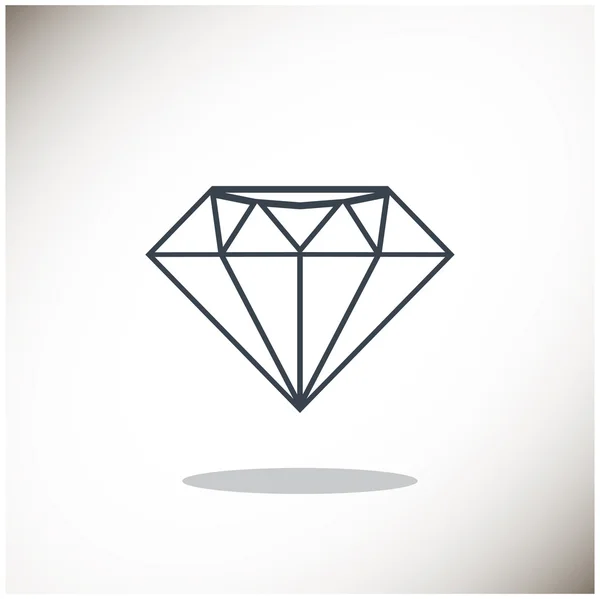 Diamant, Web-Symbol — Stockvektor