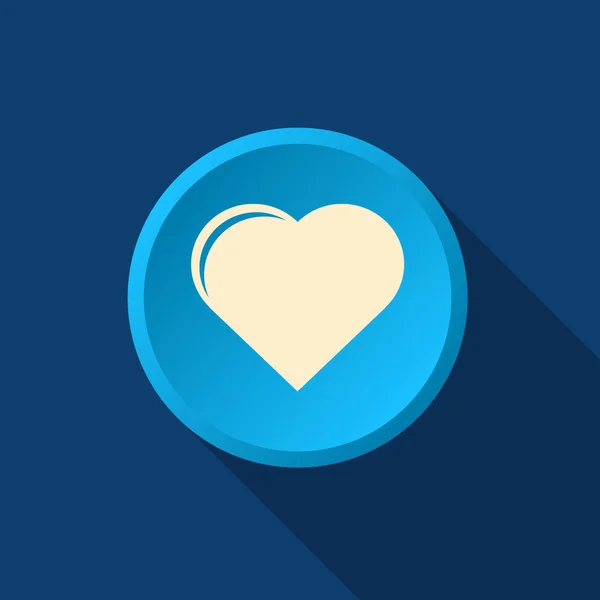 Icono web simple corazón — Archivo Imágenes Vectoriales