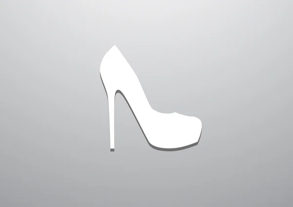 Icône Web de chaussure féminine — Image vectorielle