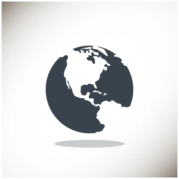 Planet earth web icon — Vector de stoc