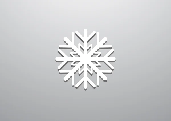 雪の結晶のシンプルな web アイコン — ストックベクタ
