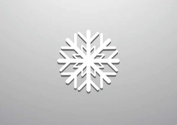 Copo de nieve icono web simple — Vector de stock