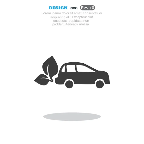 Icono web de seguro de coche — Vector de stock