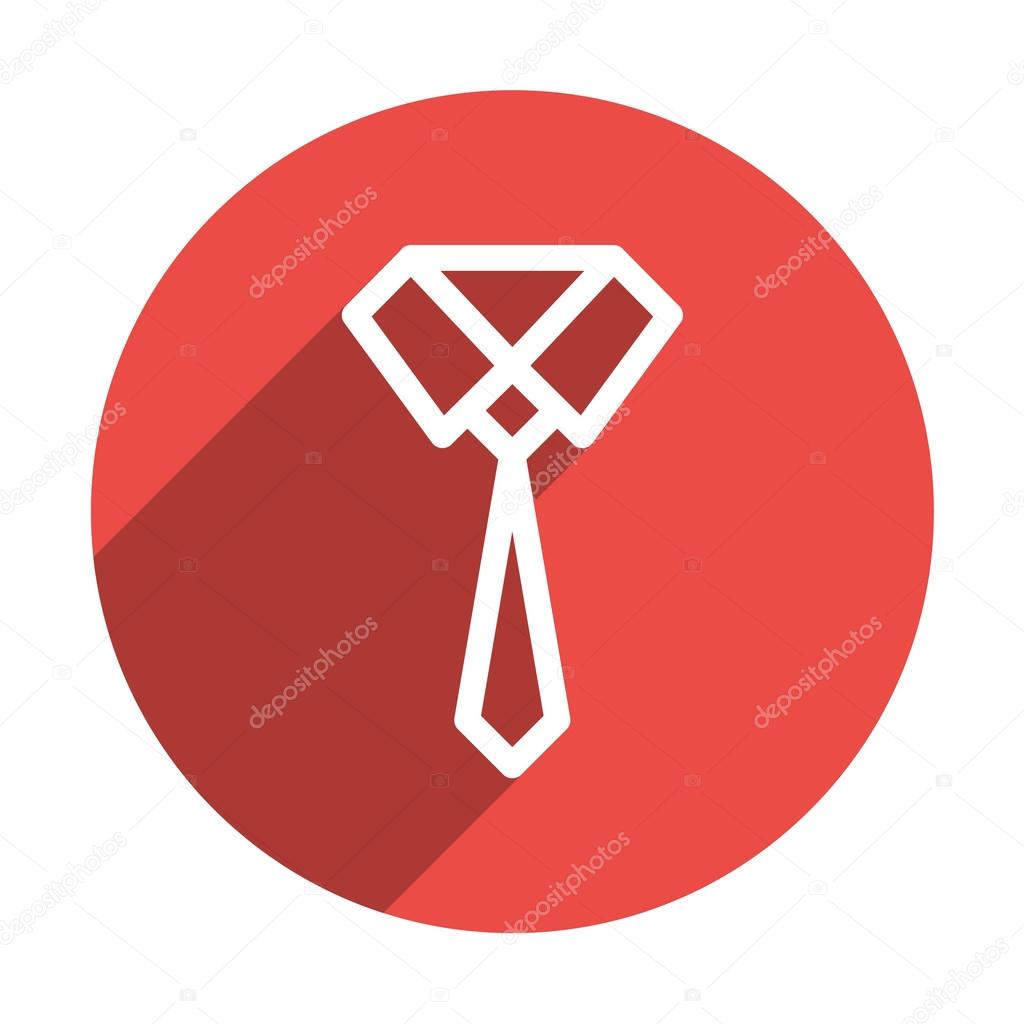 Knotted necktie web icon