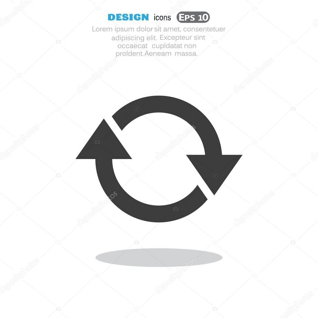 Circle with arrows web icon