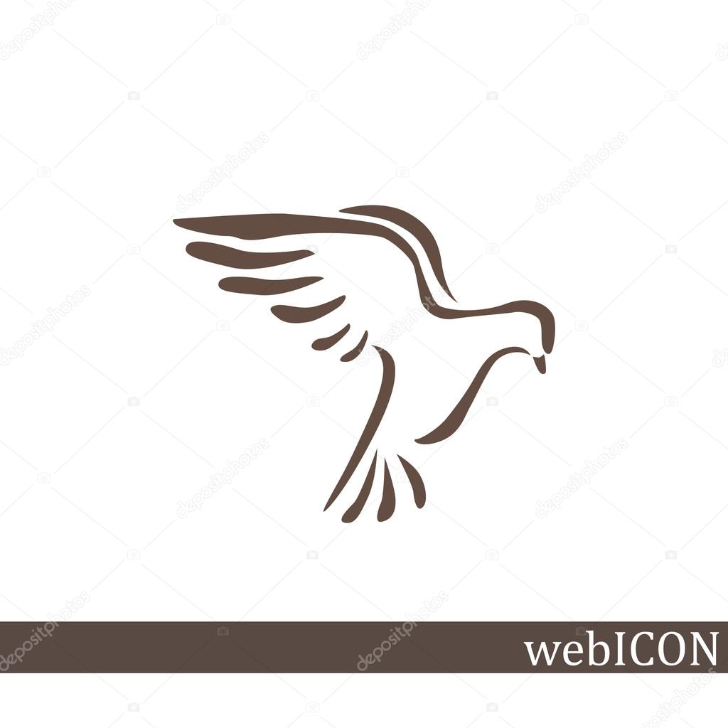 Pigeon simple web icon