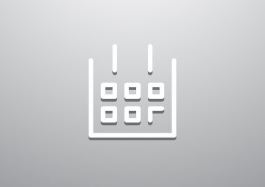 Takvim basit web simgesi