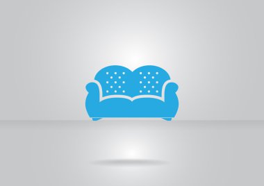 Yumuşak kanepe web simgesi