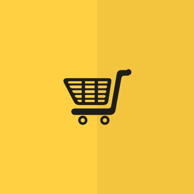 Alışveriş sepeti basit web simgesi