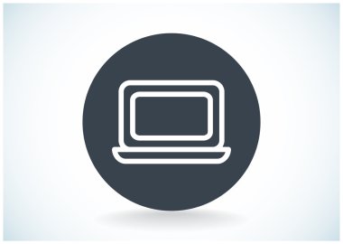 Basit dizüstü web simgesi