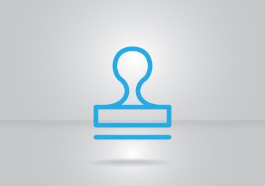 Mühür stamper kavramı simgesi