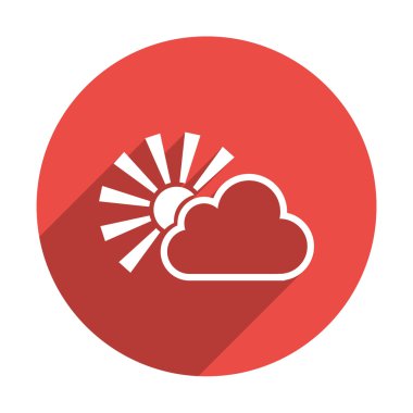 güneş ve bulut simgesi
