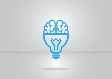 Ampul simgesi olan beyin
