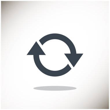 Oklar web simgesi olan daire