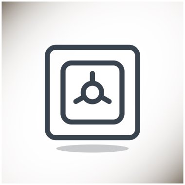 Güvenli illüstrasyon, banka ve para kavramı