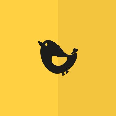 Şarkı kuş basit web simgesi