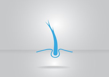 Hasarlı saçın web simgesi