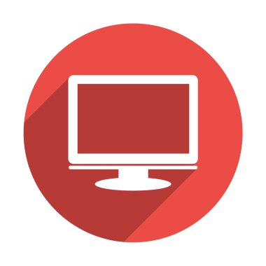 Boş monitör ekran web simgesi