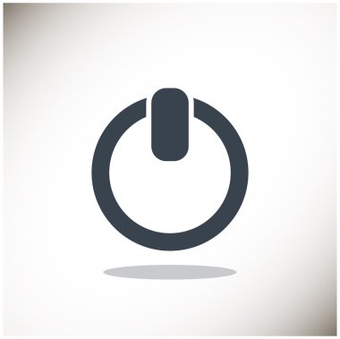 Güç buttton basit web simgesi