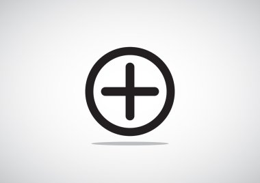 Artı simgesi web simgesi basit