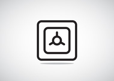 Güvenli illüstrasyon, banka ve para kavramı