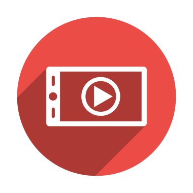 Smartphone ekranında video işareti