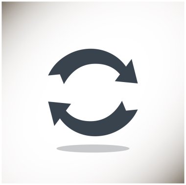 Oklar web simgesi olan daire