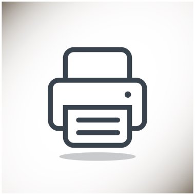 Yazıcı kağıt web simgesi ile