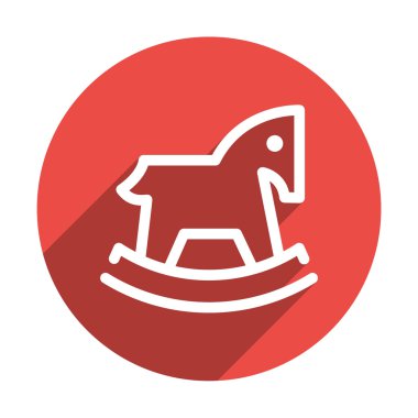 Çocuk oyuncak at web simgesi