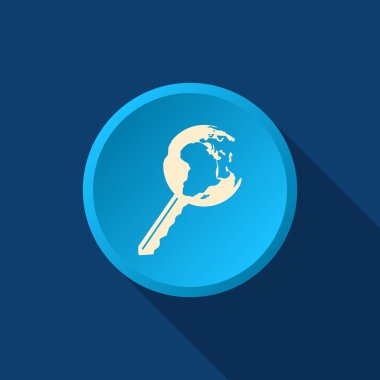 Dünya web simgesi anahtarı