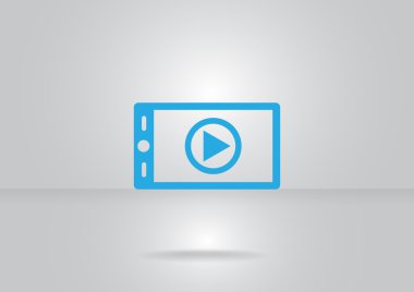 Smartphone ekranında video işareti