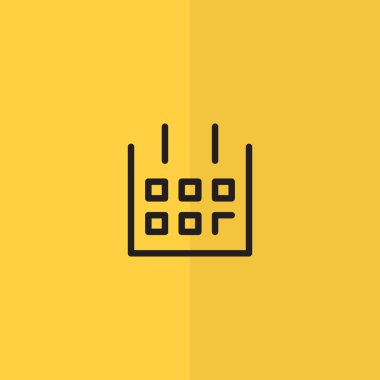 Takvim basit web simgesi