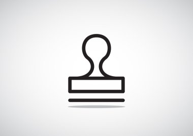 Mühür stamper kavramı simgesi