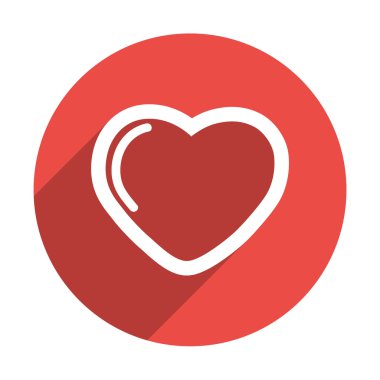 Yansıma web simgesi ile basit kalp