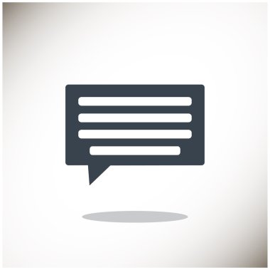 Diyalog kabarcık web simgesi