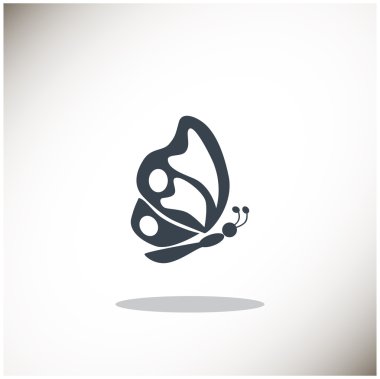 Basit kelebek web simgesi