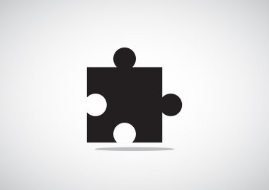 Bulmaca öğesi basit web simgesi