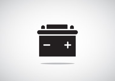 Basit araba pil web simgesi
