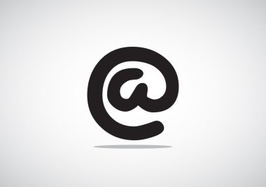 Geniş e-posta işareti web simgesi