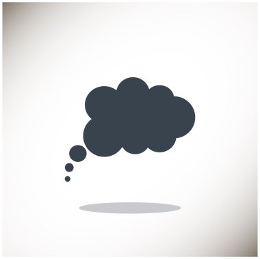 Bulut köpük basit web simgesi