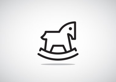 Çocuk oyuncak at web simgesi