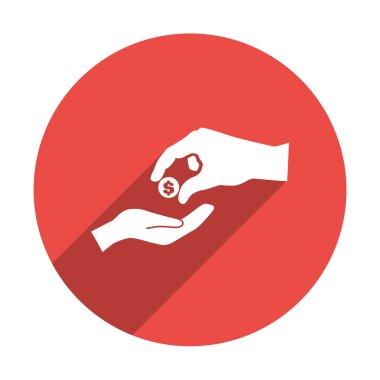 Anahat vektör çizim sadaka vermek