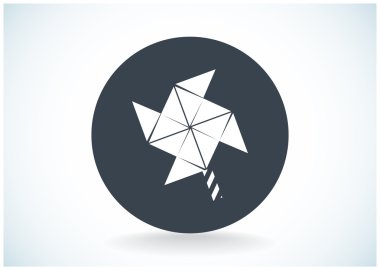 Yel değirmeni pervane oyuncak web simgesi