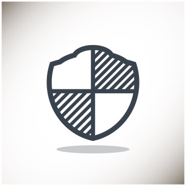 kalkan işareti koruma, web simgesi