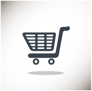 Alışveriş sepeti basit web simgesi