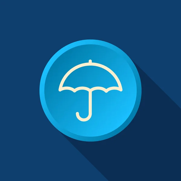 Simple outline umbrella web icon — Stock Vector