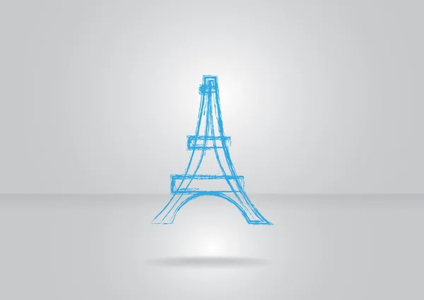 Eiffel tower web icon — Stock Vector