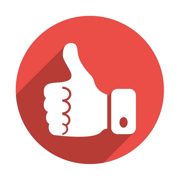 Thumb up ikon web - Stok Vektor